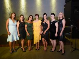 A diretoria: Flavia Frasson, Daianny Sussai, Terezinha Esquiante, Silvia Imaculada de Lima, Elisangela Scremin, Anne Sanches, Angela Roeder