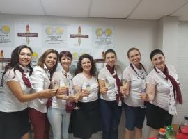 Elisangela Scremin, Flavia Frasson, Silvia Imaculada de Lima, Natasha Bacchi, Daianny Festti Sussai, Angela Roeder e Anne Sanches